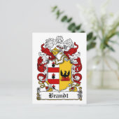 Brandt Family Crest Briefkaart (Staand voorkant)