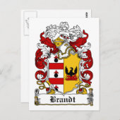 Brandt Family Crest Briefkaart (Voorkant / Achterkant)