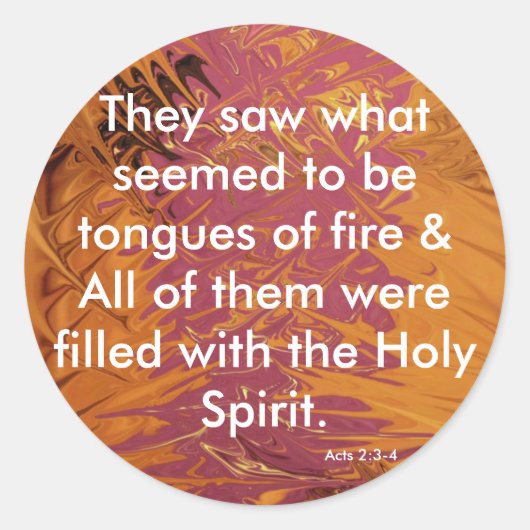 Brandtong Ronde Sticker (Voorkant)