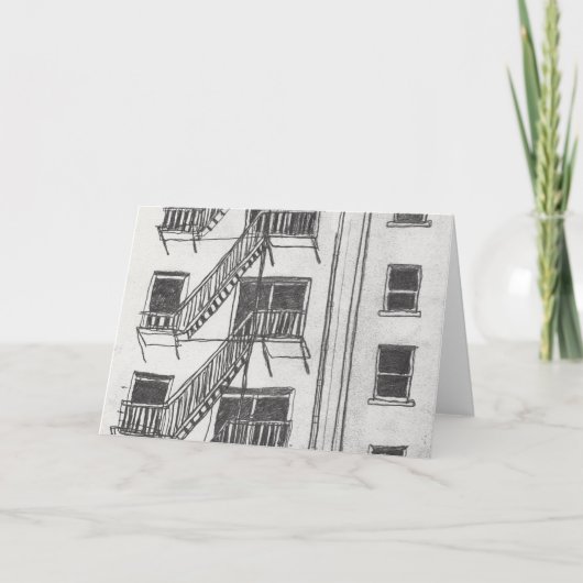 Brandtrap Feestdagen Kaart (Voorkant)