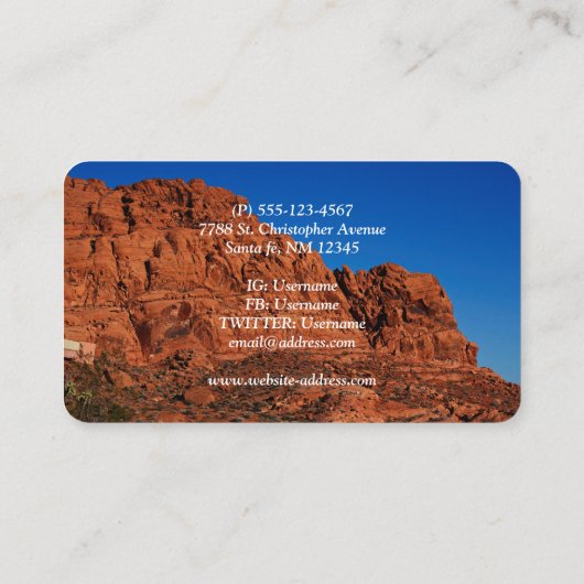 Brandvallei Visitekaartje (Achterkant)