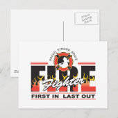 Brandvechter eerst in, laatste uit briefkaart (Voorkant / Achterkant)