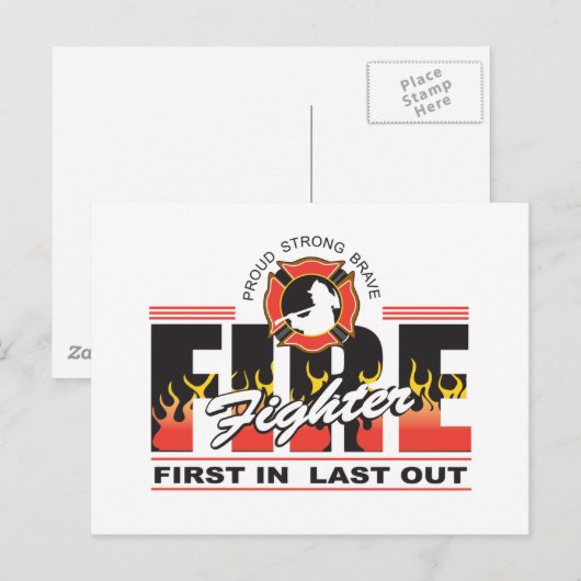 Brandvechter eerst in, laatste uit briefkaart (Voorkant / Achterkant)
