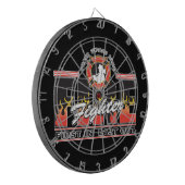 Brandvechter eerst in, laatste uit dartbord (Voorkant Links)