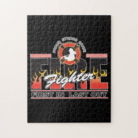 Brandvechter eerst in, laatste uit legpuzzel (Verticaal)