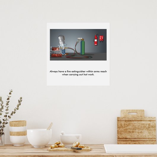 Brandveiligheid 13 poster (Keuken)