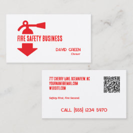 Brandveiligheid Custom QR Visitekaartje