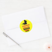 Brandveiligheid Custom Save My Pet Ronde Sticker (Envelop)