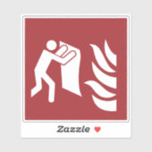 brandveiligheidsbord voor dekens sticker (Vel)