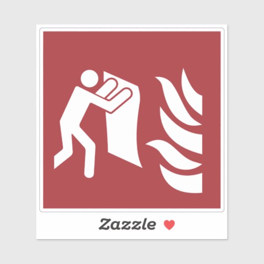 brandveiligheidsbord voor dekens sticker (Vel)