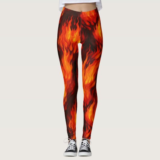 Brandvlam Leggings (Voorkant)