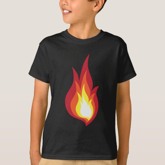 Brandvlam van vuurkostuum - het gloeit vuurwerk t-shirt (Voorkant)