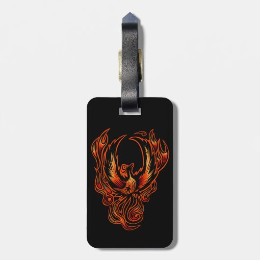 Brandvogel Bagagelabel (Achterkant verticaal)