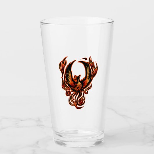 Brandvogel Glas (Voorkant)