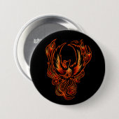 Brandvogel Ronde Button 7,6 Cm (Voorkant /achterkant)