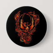 Brandvogel Ronde Button 7,6 Cm (Voorkant)