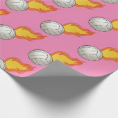  brandvolleybal cadeaupapier (Hoek)