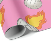  brandvolleybal cadeaupapier (Rol Hoek)