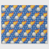  brandvolleybal cadeaupapier (Vlak)