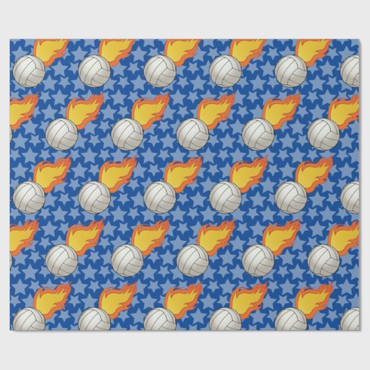  brandvolleybal cadeaupapier (Vlak)