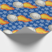  brandvolleybal cadeaupapier (Hoek)