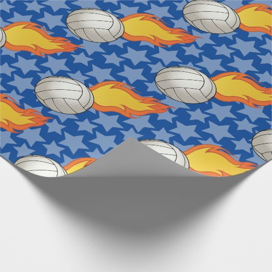  brandvolleybal cadeaupapier (Hoek)