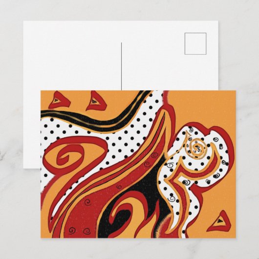 Brandvuur Briefkaart (Voorkant / Achterkant)