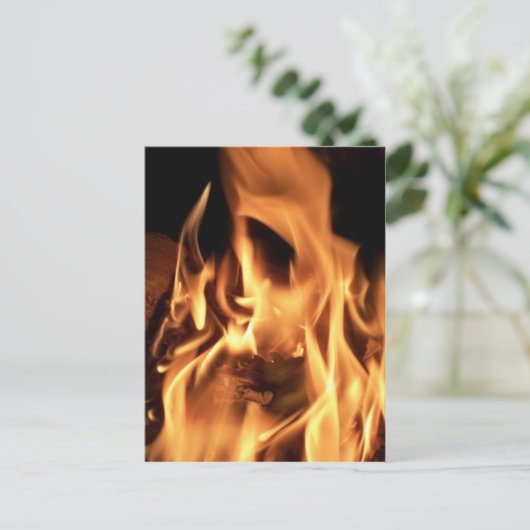 Brandvuur Briefkaart (Staand voorkant)