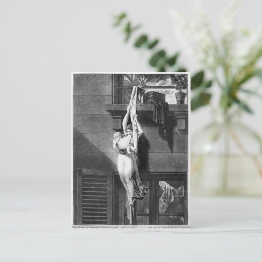 Brandvuur Briefkaart (Staand voorkant)