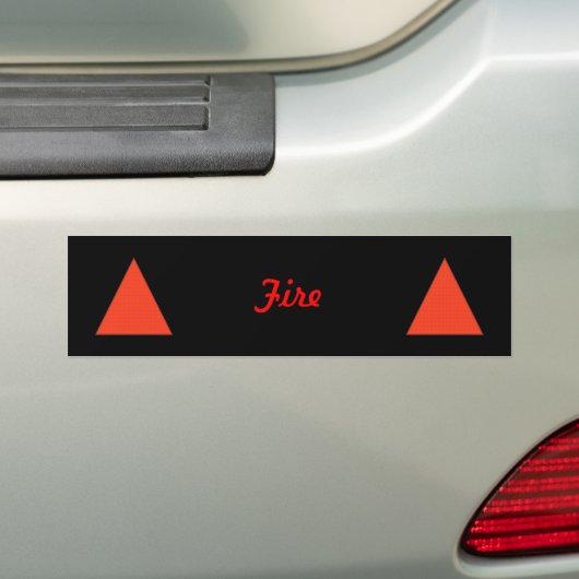 Brandvuur Bumpersticker (Op auto)