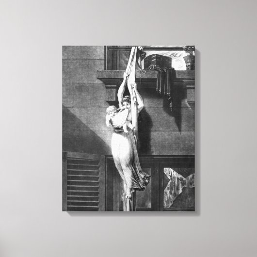 Brandvuur Canvas Afdruk (Voorkant)