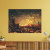 Brandvuur Canvas Afdruk (Insitu (Woonkamer))