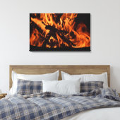 Brandvuur Canvas Afdruk (Insitu (Slaapkamer))