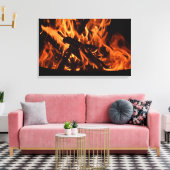 Brandvuur Canvas Afdruk (Insitu (Woonkamer))