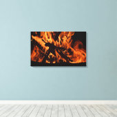 Brandvuur Canvas Afdruk (Insitu (Houten vloer))