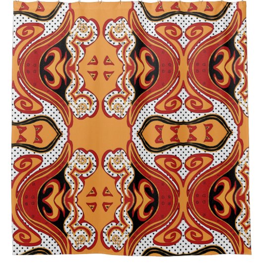 Brandvuur Douchegordijn (Voorkant)