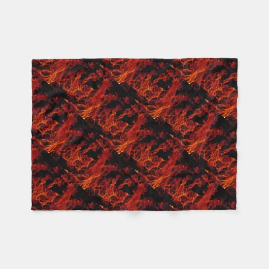 Brandvuur Fleece Deken (Voorkant (Horizontaal))