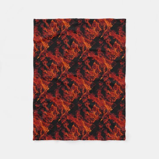 Brandvuur Fleece Deken (Voorkant)