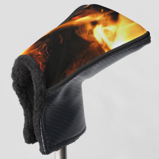 Brandvuur Golfheadcover (3/4 voorkant)