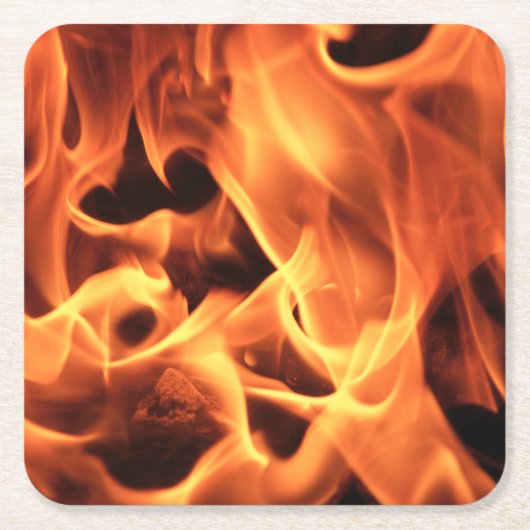 Brandvuur Kartonnen Onderzetters (Voorkant)