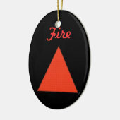 Brandvuur Keramisch Ornament (Links)