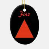 Brandvuur Keramisch Ornament (Achterkant)