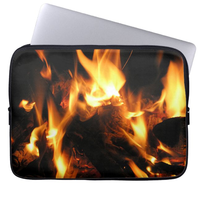 Brandvuur Laptop Sleeve (Voorkant)