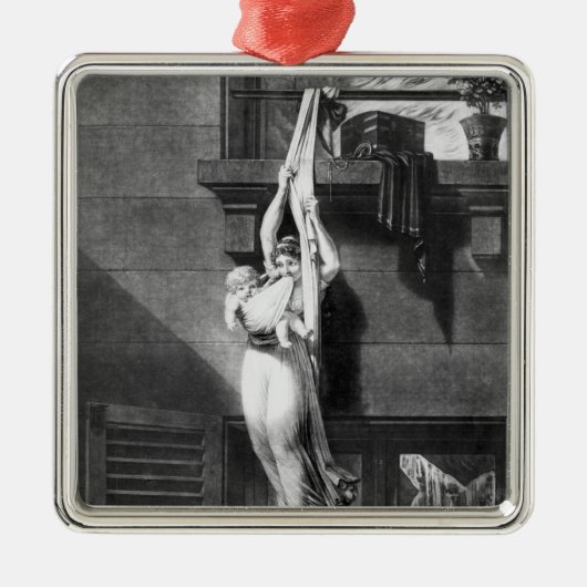 Brandvuur Metalen Ornament (Voorkant)