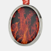 Brandvuur Metalen Ornament (Links)