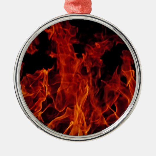 Brandvuur Metalen Ornament (Voorkant)