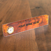 Brandvuur Naambordje (Zijkant)