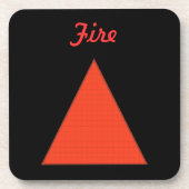 Brandvuur Onderzetter (Voorkant)