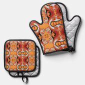 Brandvuur Ovenwant & Pannenlap Set (Voorkant / Achterkant)