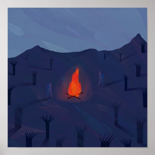 Brandvuur Poster (Voorkant)